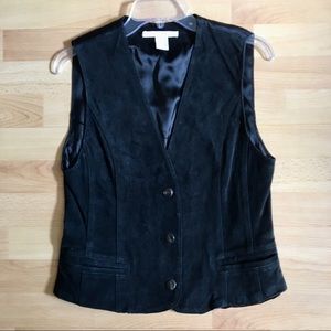 FANTASTIC Vintage Suede Throwback Vest SIZE P/S